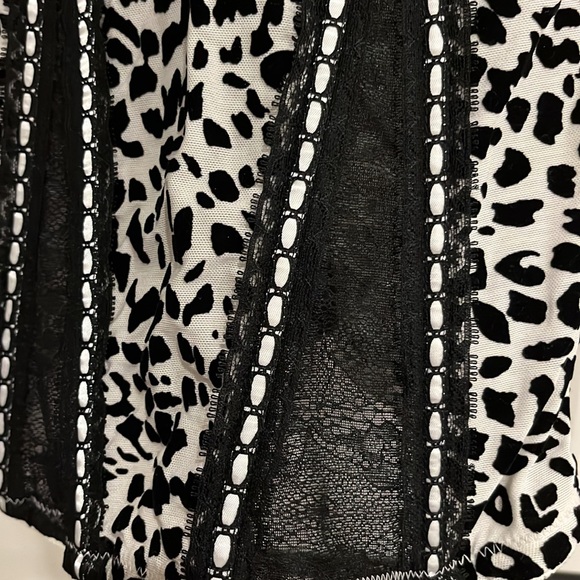 FREDERIKS CORSET Animal print blk lacy inserts women - Picture 3 of 11